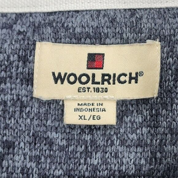 Woolrich Men's Size XL 1/4 Zip Oatmeal Gray Long Sleeve Pullover Sweater - Picture 4 of 10